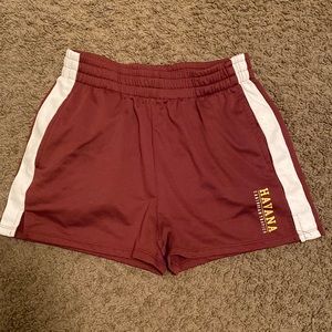 Burgundy shorts girls